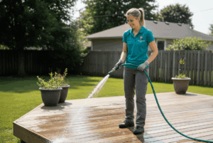 Deck Hose Down