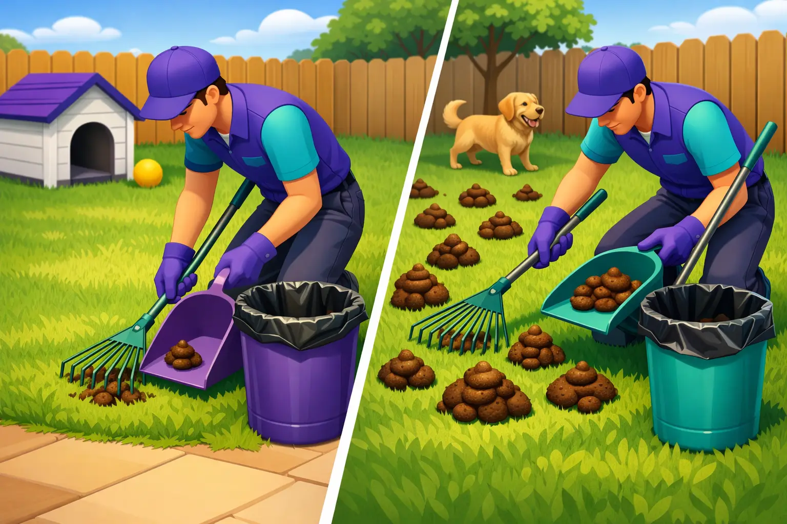 Weekly vs Biweekly Poop Scooping