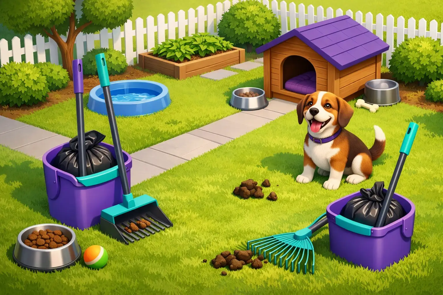 How to Keep Dog Yard Sanitary Year-Round