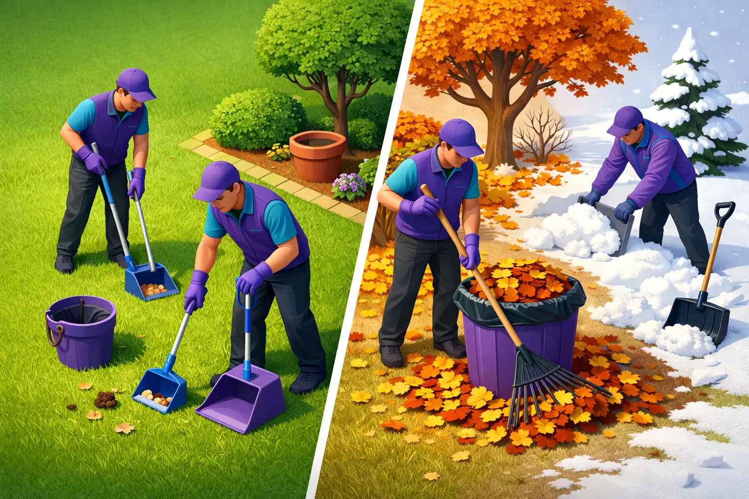 Monthly Versus Seasonal Yard Cleanup